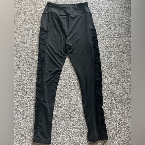 Shein Black Patterned Leggings - Picture 2 of 4